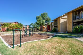 Playground with swing